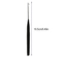 thumbnail image 3 of Crochet Kit for Beginners Plastic Handle DIY Craft Set Sewing Tool Pulling Hook Loop Needle Hair Extensions for Sweater Yarn small black, 3 of 9