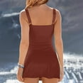 thumbnail image 4 of Womens Tankini Bathing Suits Womens Swimsuits 2 Piece Women Two Piece Tankini Swimsuits with Skirt Vintage High Waisted Bathing Suits Push Up Swimdress Features:, 4 of 4