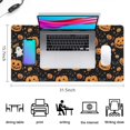 thumbnail image 5 of Long Mouse Pads for Desk,Happy Halloween Pumpkin Pattern Desk Mats on Top Of Desks, Desk Mouse Pad Extra Large with 3mm Non-Slip Base and Stitched Edge for Gaming,Office,Work,Home 31.5x15.7in, 5 of 5