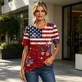thumbnail image 6 of 250th Anniversary USA Shirt Casual 250 Years Of Freedom T Shirt Short Sleeve Tshirts Patriotic Shirts Tops, 6 of 6