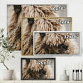 thumbnail image 4 of Designart 'Close Up Of Fluffy Curly Alpaca' Farmhouse Framed Canvas Wall Art Print, 4 of 5