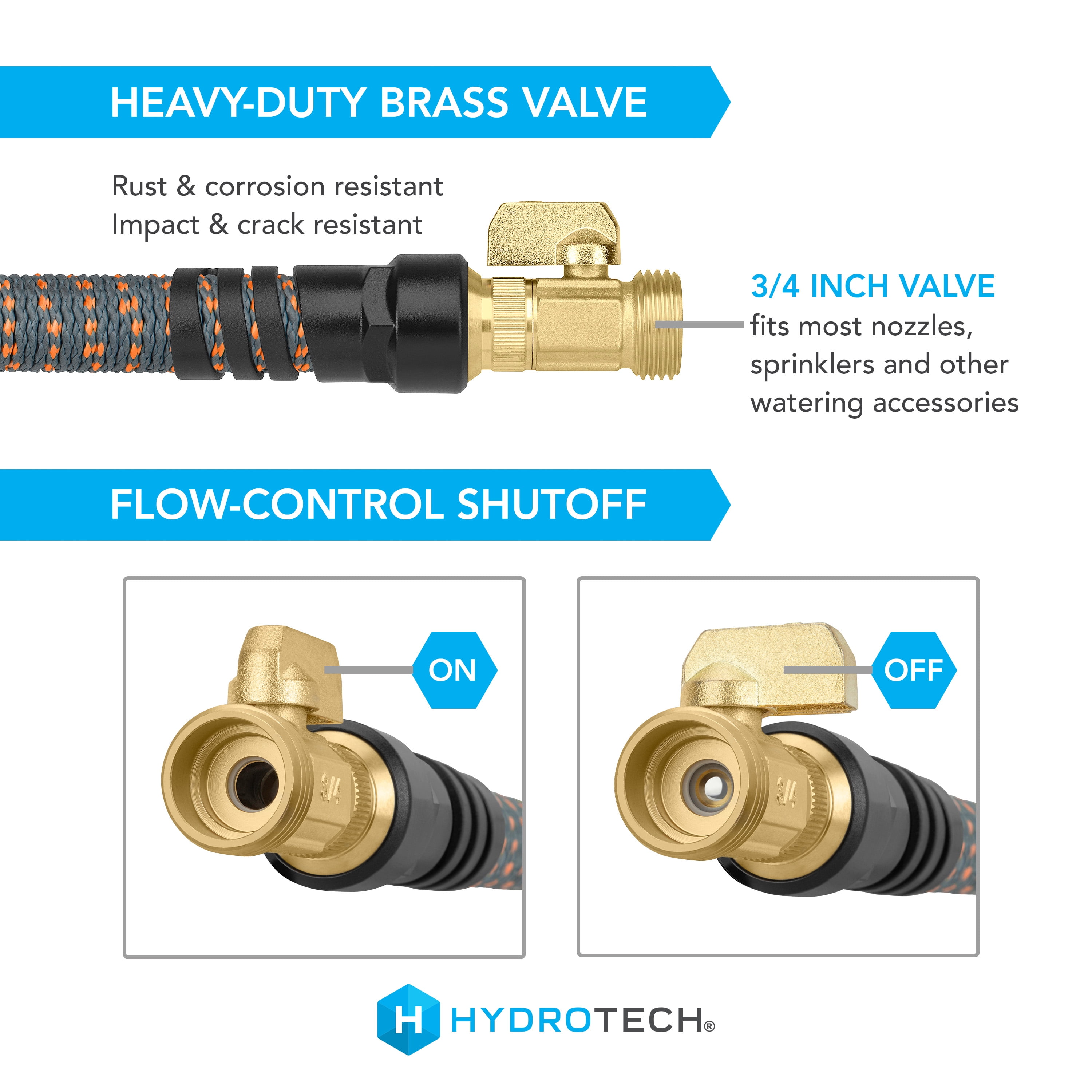 HydroTech 5/8 in. Diameter x 75 ft. Expandable Burst-Proof Hose