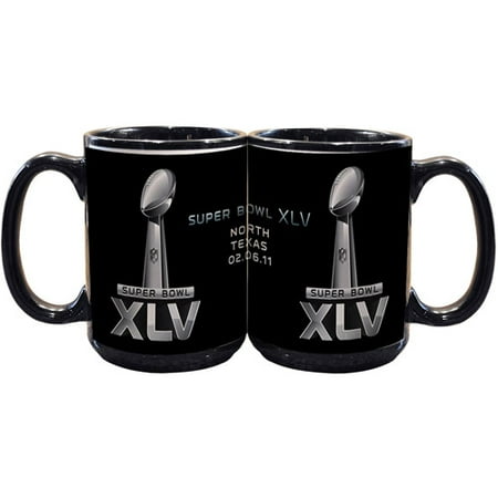 NFL 2011 Super Bowl Logo 15 ounce Mug, Black