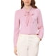 thumbnail image 1 of BLUSA DE TRABAJO DE MANGA LARGA CON BOTONES Y NUDO PARA MUJERES INSPIRE CHIC L ROSA, 1 of 6