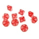 thumbnail image 2 of 10pcs Juegos de Dados Caras 0~9 , Rojo, 2 of 7