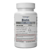 #1 Biotin by Superior Labs - 100% Natural, 5,000mcg, 120 Vegetable Capsules - Made In USA, 100% Money Back Guarantee