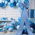 thumbnail image 4 of Decoración para árbol de Navidad con lazo gigante, azul empolvado, 4 of 7