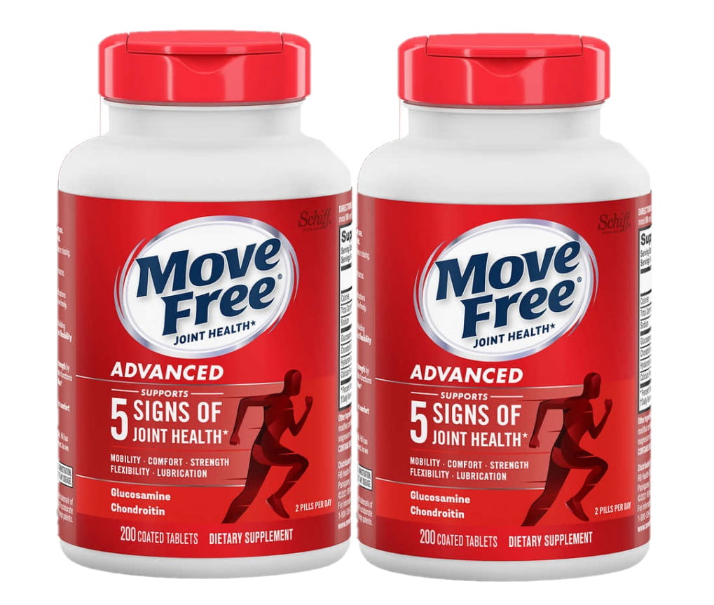 2 Pack Schiff Move Free Advanced Joint Supplement 200 Tablets 2 pack schiff move free advanced joint supplement 200 tablets