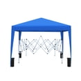 thumbnail image 3 of 10x10Ft Pop Up Canopy Tent, Portable Gazebo Canopy with 4pcs Weight Sand bags and Carry Bag, Outdoor Waterproof Canopy Gazebo Shelter, for Patio Deck Garden Beach, Blue, 3 of 5