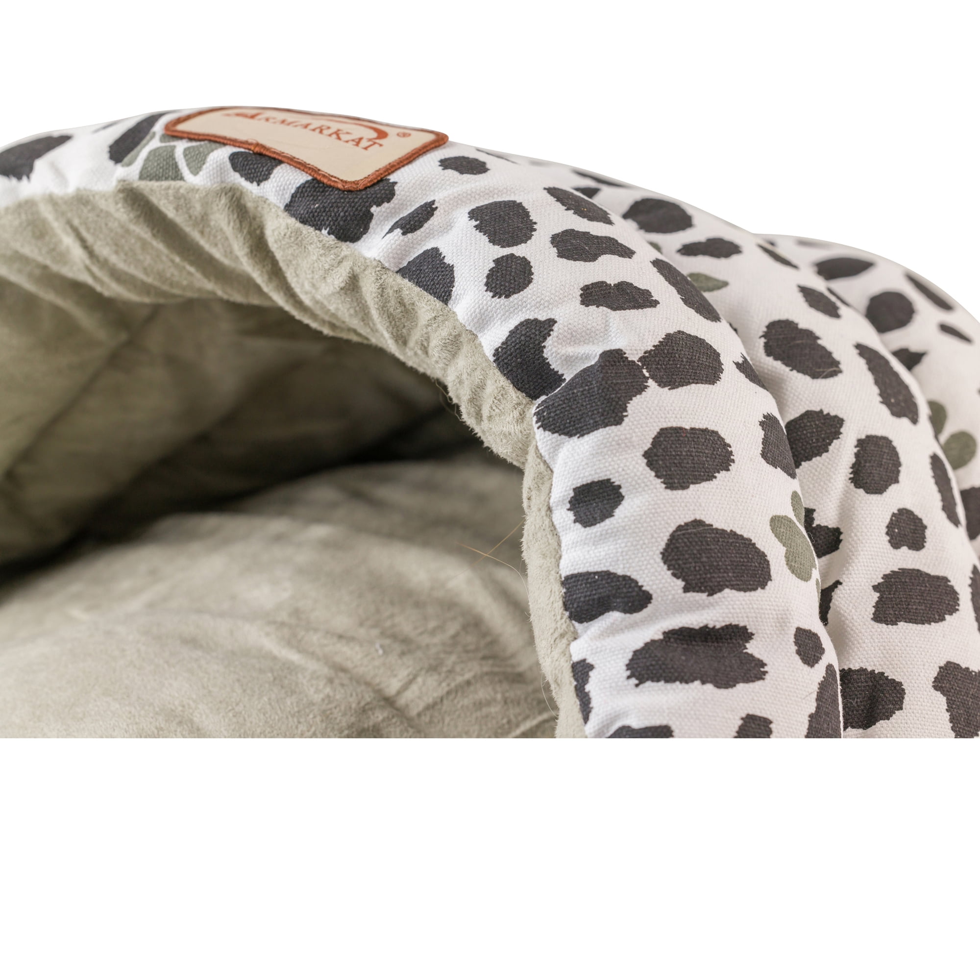 Armarkat Paw Print Cat Bed, Sage Green, 20"L x 20"W x 11"H