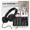 thumbnail image 7 of V4 DJ Mixer Console 4 Channel Mixer Protable 48V Phantom Power USB With Sound Card For PC Recording Singing ,Easy to Operate, 7 of 7