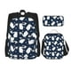 thumbnail image 1 of Disketp Swan Mochila Estampada de Gran Capacidad con Lonchera y Estuche, Set de 3 Piezas para Estudiantes, 1 of 7