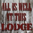 thumbnail image 2 of Lewis, Sheldon 20x20 Black Ornate Wood Framed with Double Matting Museum Art Print Titled - At This Lodge, 2 of 4