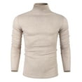 thumbnail image 2 of ZHENWEI Men's Casual Slim Fit Basic Tops Knitted Thermal Turtleneck Pullover Sweater, 2 of 7