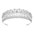 thumbnail image 1 of Princesa Perla Cristal Austriaco Rhinestone Tiara Corona Boda Prom T11895, 1 of 5