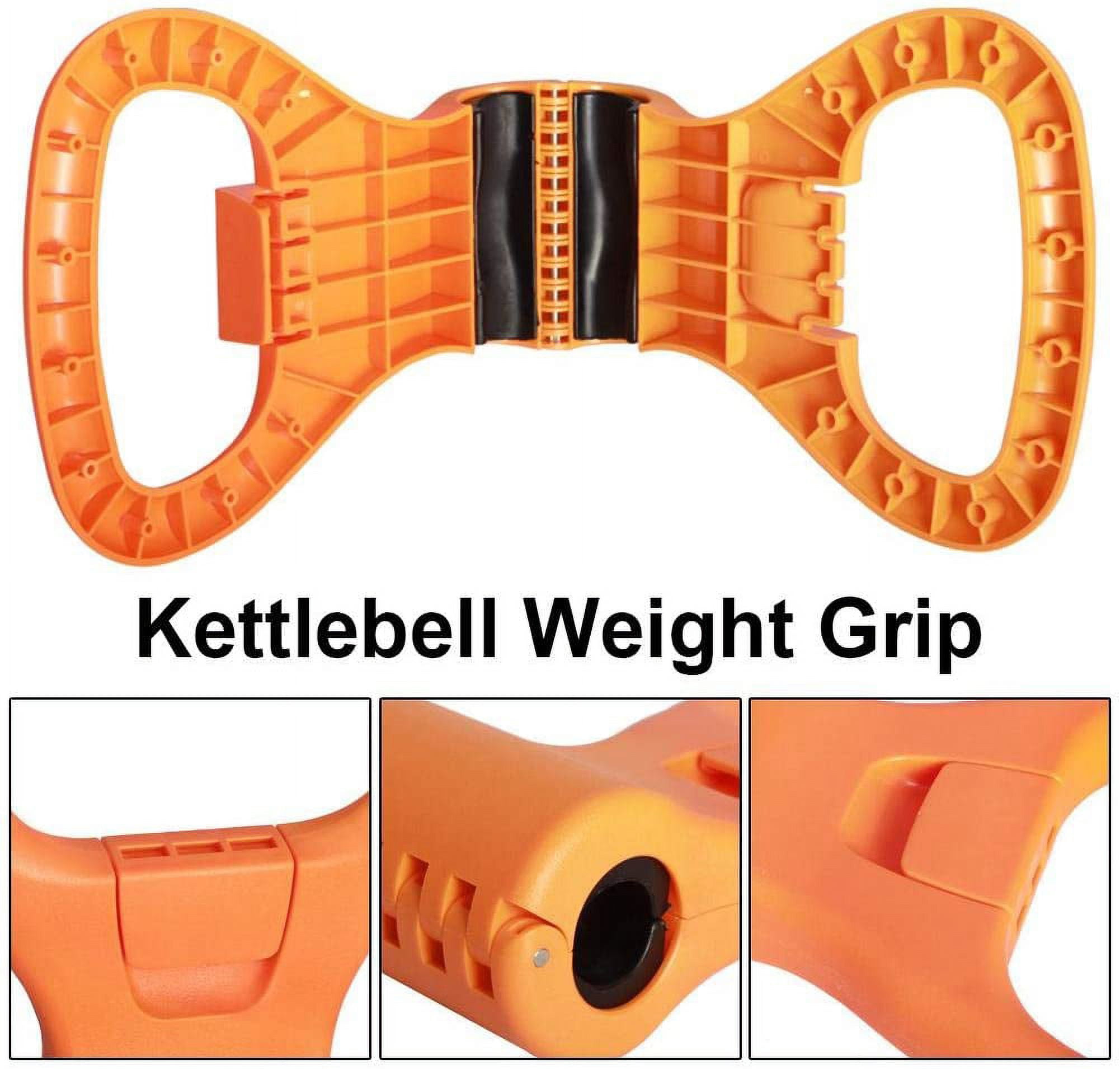 Adjustable Kettlebell Handle,Portable Weight Grip Travel Workout Equipment Gear for Gym Bag, Weightlifting, Bodybuilding, Lose Weight | Clamps to Dumbbells,Handle to Convert