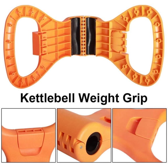 Kettlebell Weight Grip – Adjustable Portable Travel Kettlebell, Clamps on Dumbbells for Weightlifting, Turns Dumbbells into Kettlebells – No Tools Required