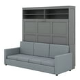 thumbnail image 6 of Runforrrs Queen Murphy Bed with Sofa, Gray, 6 of 13