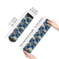 thumbnail image 4 of Fuzoiu Japanese Water Wave Print Adult Socks, Crew Moisture-wicking Socks, Unisex Cushion Crew Socks,Casual Sports Ankle Socks, 4 of 7