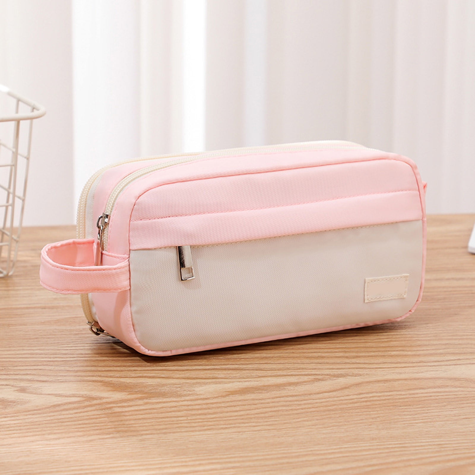 1-3PC High Capacity Pencil Case Large Capacity Pencil Pouch Big Pencil Bag Organizer Box Pen Case Portable Journaling Supplies with Easy Grip Handle for Office Home Travel