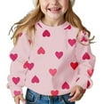 thumbnail image 2 of hengsof Children'S Love Pattern Sweatshirt, Warm Long-Sleeved Top, Cute Printed Sweatshirt, Casual Loose Top, 2 of 7
