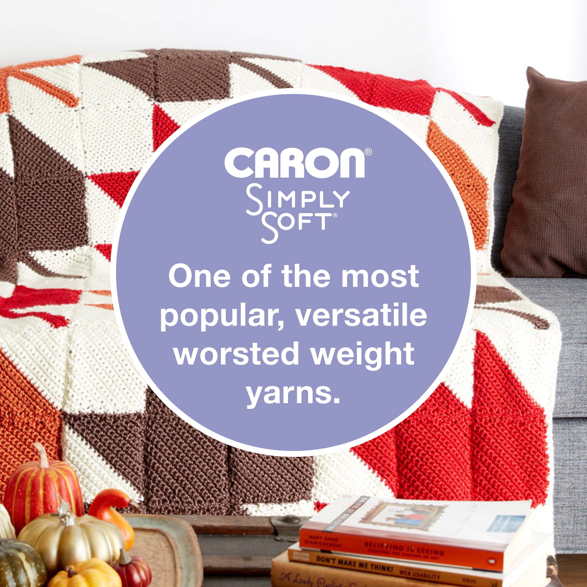 Caron® Simply Soft® Brites #4 Medium Acrylic Yarn, Grape 6oz/170g, 315 Yards (12 Pack)