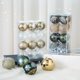 thumbnail image 5 of Adornos de bolas de Navidad de 6/8 cm, copos de nieve transparentes, decoración para árbol de Navidad, fiesta, Año Nuevo, esferas navideñas colgantes, 5 of 5