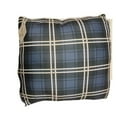 thumbnail image 2 of Morgan Home 24 x 24 Oversized Reversible Blue Plaid Decorative Pillow New with box/tags, 2 of 3