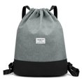 thumbnail image 1 of pitrice Drawstring Backpack Daypack Waterproof Gymsack Sports Gym Bag Pouch Backpack with Inner Zipper Pocket for Women Men, 1 of 9