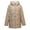 #035-Khaki, variant on AUNVITO Women's Lightweight Diamond Quilted Longline Puffer Coat Collarless Winter Jacket Outerwear