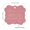 thumbnail image 7 of Inkdotpot Pack Of 50 Thank You For Celebrating The Mother To Be Baby Shower Paper Tags DIY Craft Bracket Shape Real Rose Gold Foil Hang Tags, 7 of 7