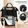 thumbnail image 3 of Diaper Bag Backpack,Caveen Multifunctional Mommy Nappy Bags with Insulated Pockets, Waterproof, Large Capacity, Black, 3 of 8
