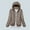 Khaki coat for women, variant on Usmixi 2023 Down Coat for Women Puffer Jacket for Women Plus Size Lightweight Thin Cotton Down Coat Long Sleeve Casual Solid Pocket Open Zipper Hooded Outwear Winter Down Coat