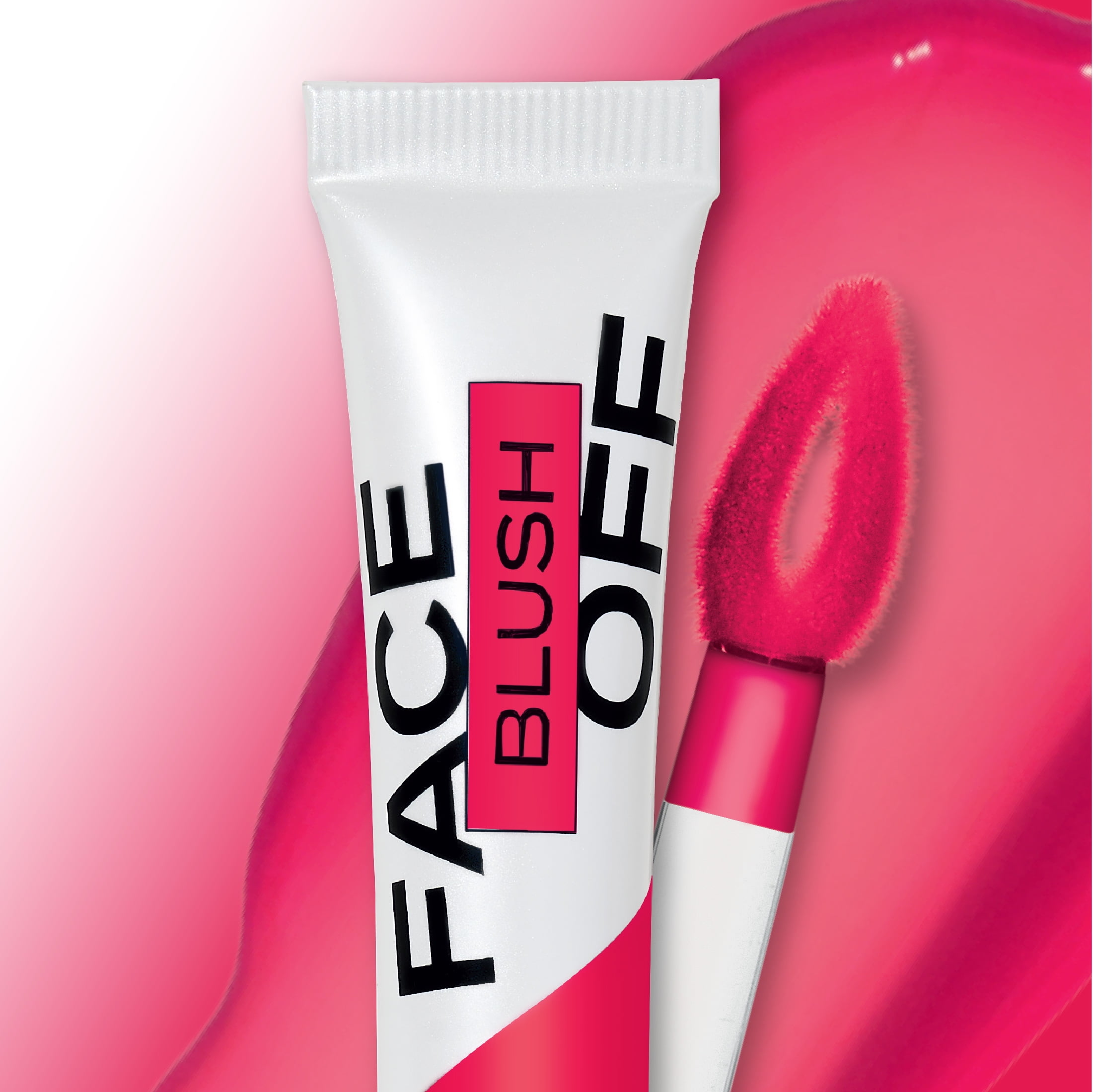 Hard Candy Face Off Blurring Blush, Buildable Liquid Cheek Color, Matte Finish, Hot Shot, Red