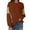 Brown, variant on Busydd Womens Sweatshirt Trendy Color Block Long Sleeve Tops for Women Comfy Loose Fall Crewneck Sweatshirt L