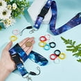 thumbnail image 7 of 20PCS Anti-Lost Lanyard Set Include 2PCS Starry Sky Necklace Lanyards Safety Neck Strap with 18PCS 6 Colors Anti-Lost Silicone Rubber Rings Holder Multipurpose Pen Protective Ring, 7 of 7