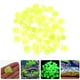 thumbnail image 3 of KAKOWELY 100 piedras luminosas para pecera que brillan en la oscuridad, decoración de acuario, piedras de resina brillantes, 3 of 3