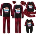 thumbnail image 4 of Pijamas familiares navideños a juego, conjuntos de pijamas de manga larga, árbol de Julio, negro, 4 of 4