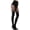 Black-line, variant on Mock Suspender Pantyhose for Women Faux Thigh High Stockings Black Over the Knee Goth Sparkly Tights