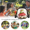 thumbnail image 6 of Jeiento Frog Girls Backpack with Lunch Box Preschool Elementary School Bag Kids Boys Bookbags for 3nd 4th 5th 6th Grade Mushroom Schoolbags Pencil Case Kindergarten Student Back Packs, 6 of 7