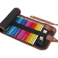 thumbnail image 1 of Canvas Roll Up Pencil Case Pencil Roll Multiuse Roll Up Pencil Case Pen Curtain, 1 of 5