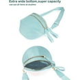 thumbnail image 4 of SQDWYGUO Spacious Nylon Crossbody Bag Bum Bag Handbags Wallets Purses Trendy Shoulder Bag for Women,Ice Blue,1, 4 of 5