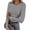 za-Black, variant on Women's Ribbed Long Sleeve Tops Crew Neck Slim Fit Undershirts Knit Basic Casual Stretch Layering Tee Shirts
