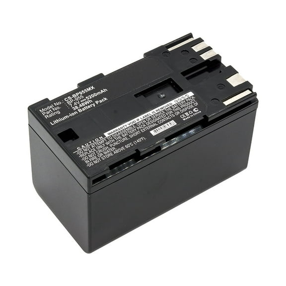 Replacement Battery for Canon EOS C100,EOS C100 Mark II,GL2,XF100,XF105,XF300,XF305,XH A1,XH A1S,XH G1,XL H1,XL H1A,XL1,XL1S,XL2,XM2,BP-955,7.4V/5200mAh