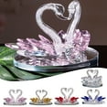 thumbnail image 4 of Crystal Swan Ornament Home Decoration Crafts Crystal Decoration Living Room, 4 of 9