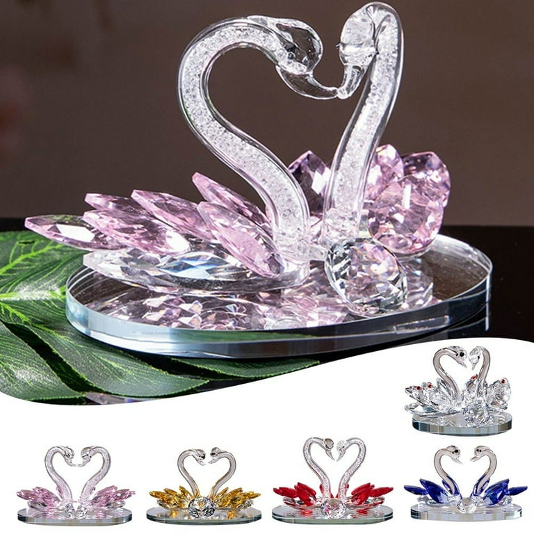 1Pc Anniversary Crystal Swan Gifts for Wife, Wedding Anniversary