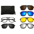 thumbnail image 1 of Lentes Urban Boutique TR2333 Retro Piloto 5 Clips Magnéticos Intercambiables, 1 of 8