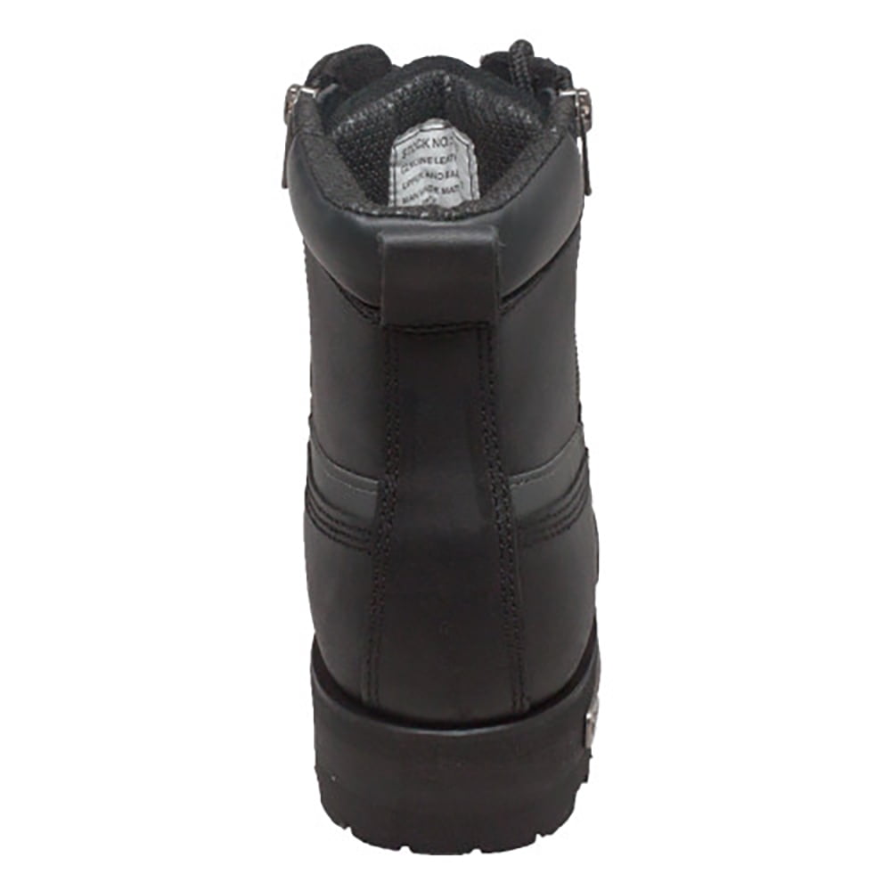 【BoTT】2YTee Adtec Men's Ad Tec Double Zipper Biker Boot Soft Toe Black 8