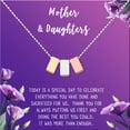 thumbnail image 2 of Mother and Daugther Mother's Day Gift, Mother's Day Gift from Daughter, Mother Day Gift Ideas, Necklace and Card Gift for Mom, Gift for Mom, Gift her Her[Multi-Color Triple Cube,Purple Gradient], 2 of 9