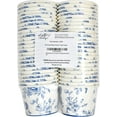 thumbnail image 7 of Gift Boutique 48 Count Blue Floral Treat Snack Cups 10oz Disposable Paper Cup Dessert Frozen Ices Bowls Spring Flowers for Birthday Party Supplies, 7 of 7